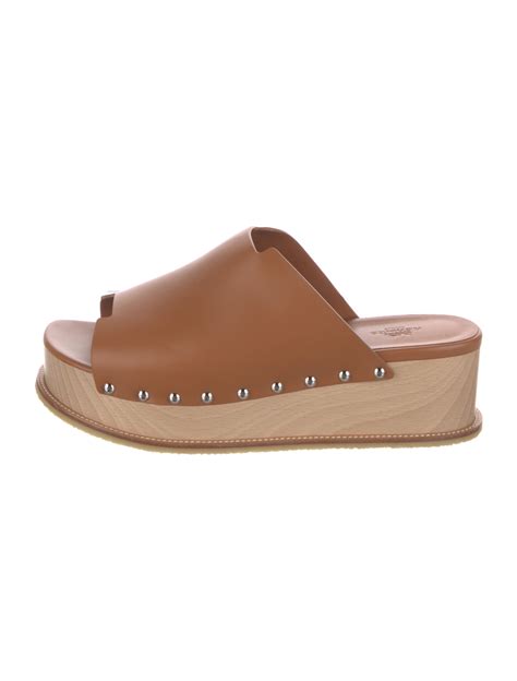 hermes ellipse|Hermès Ellipse Leather Slides .